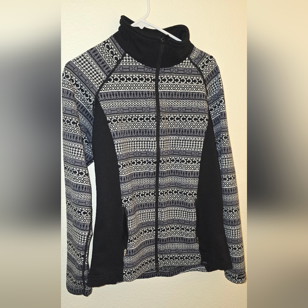 Kerrits Black & Gray Full Zip Equestrian Riding Jacket With Pockets